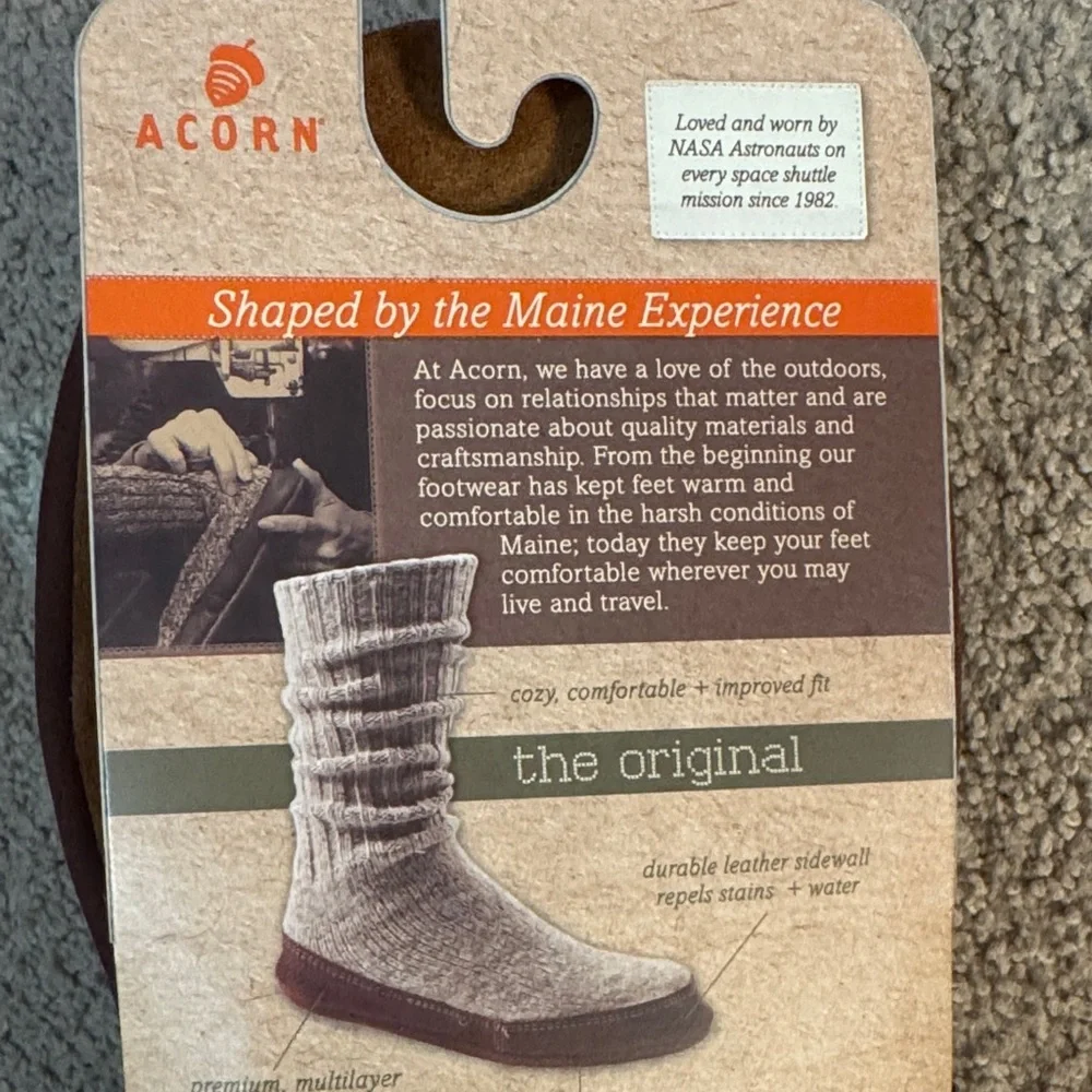 Acorn Slipper Socks Large - Picture 4 of 6
